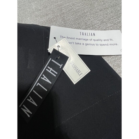 Thalian Women's Black Skirt Size 6 Pencil Pleated Hem Long Dress - Picture 5 of 12